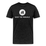 SAVE THE MANUALS T-SHIRT - charcoal grey