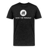 SAVE THE MANUALS T-SHIRT - charcoal grey