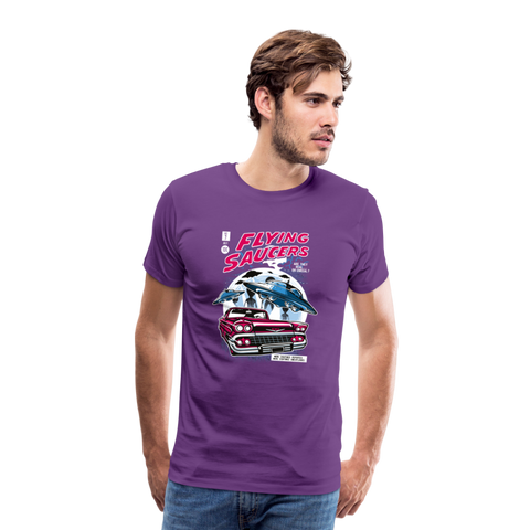 FLYING SAUCERS T-SHIRT - purple