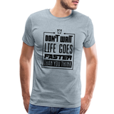 LIFE'S FAST T-SHIRT - heather ice blue