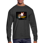 IS IT LEGAL? - FLAMES LONG SLEEVE SHIRT - heather black
