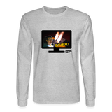 IS IT LEGAL? - FLAMES LONG SLEEVE SHIRT - heather gray