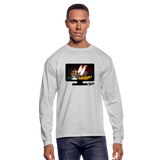 IS IT LEGAL? - FLAMES LONG SLEEVE SHIRT - heather gray