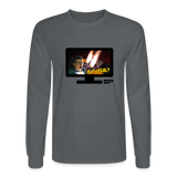 IS IT LEGAL? - FLAMES LONG SLEEVE SHIRT - charcoal