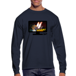 IS IT LEGAL? - FLAMES LONG SLEEVE SHIRT - navy