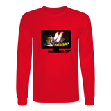 IS IT LEGAL? - FLAMES LONG SLEEVE SHIRT - red