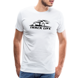 TRACK LIFE T-SHIRT DARK - white