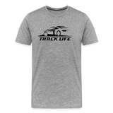 TRACK LIFE T-SHIRT DARK - heather gray