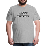 TRACK LIFE T-SHIRT DARK - heather gray