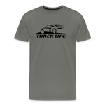 TRACK LIFE T-SHIRT DARK - asphalt gray