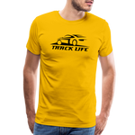 TRACK LIFE T-SHIRT DARK - sun yellow
