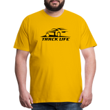 TRACK LIFE T-SHIRT DARK - sun yellow