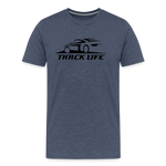 TRACK LIFE T-SHIRT DARK - heather blue