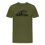 TRACK LIFE T-SHIRT DARK - olive green